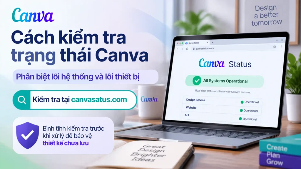 Cách kiểm tra trạng thái Canva: Xác định lỗi do hệ thống hay do thiết bị của bạn