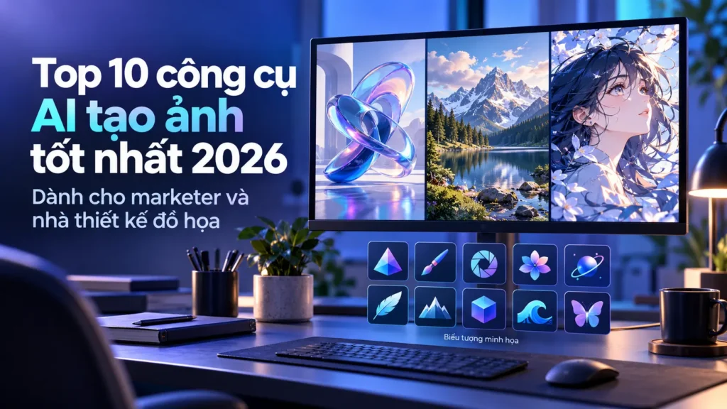 Top 10 công cụ AI tạo ảnh tốt nhất 2026 dành cho marketer và nhà thiết kế đồ họa