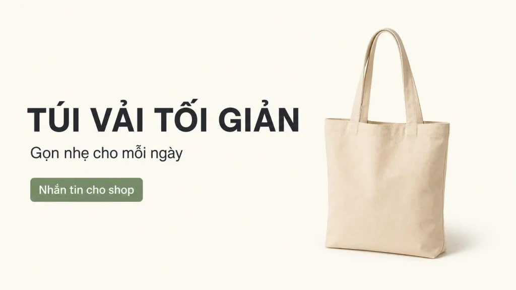 Ví dụ bài đăng Facebook thu hút được thiết kế bằng Canva cho shop online